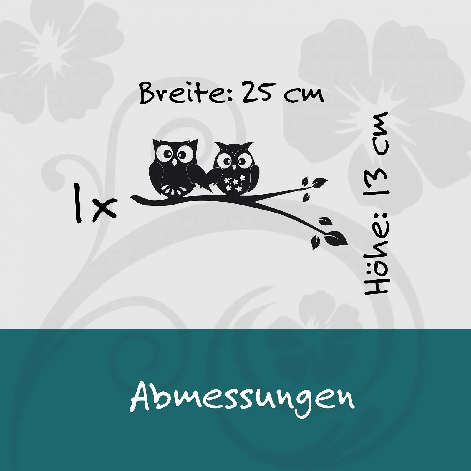 Настенная наклейка Stick-Drauf 1 Pair of Owls 13 x 25 см, фото №3