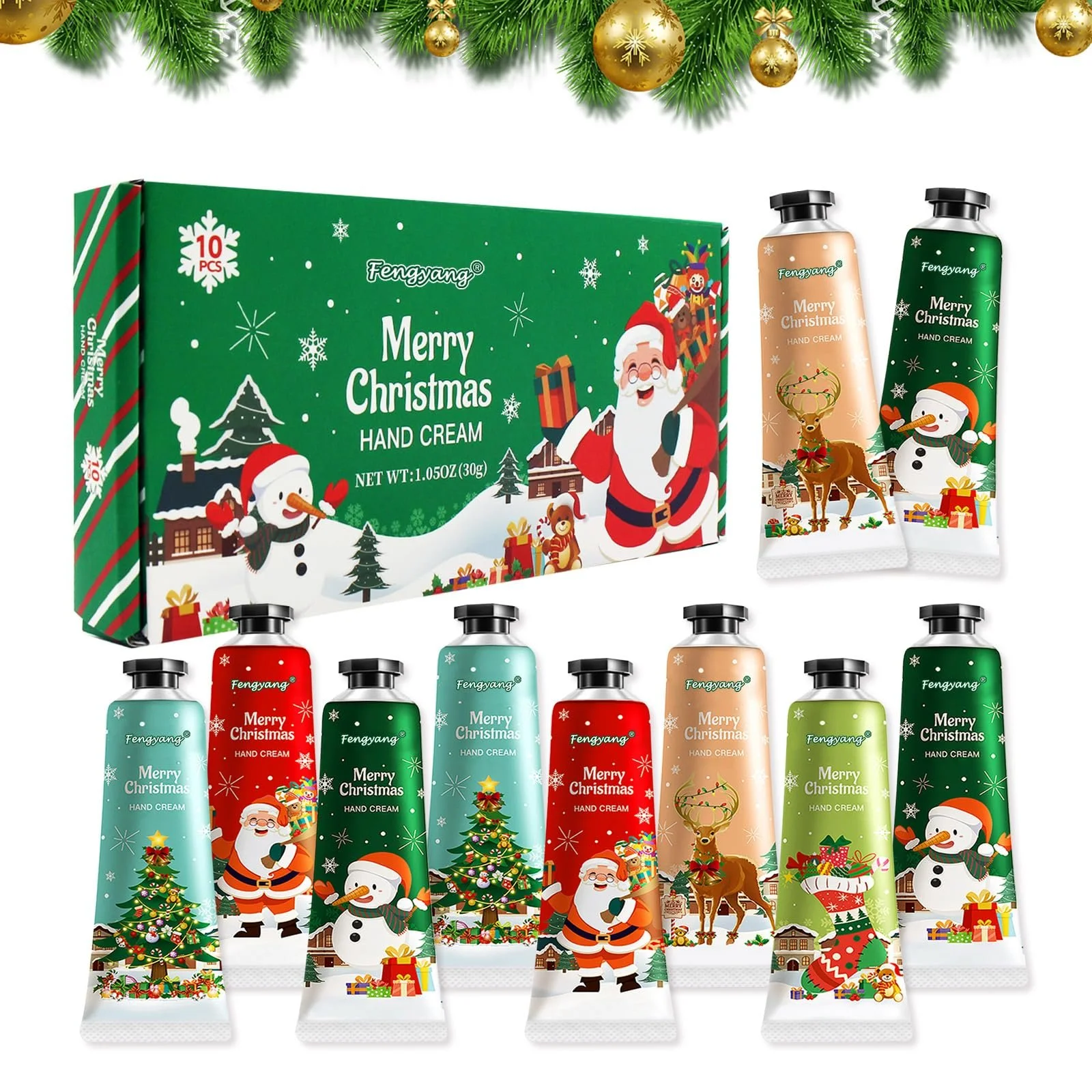 Крем для рук Fengyang Набір Різдвяний Набір зволожуючий для шорсткої шкіри, фото №1