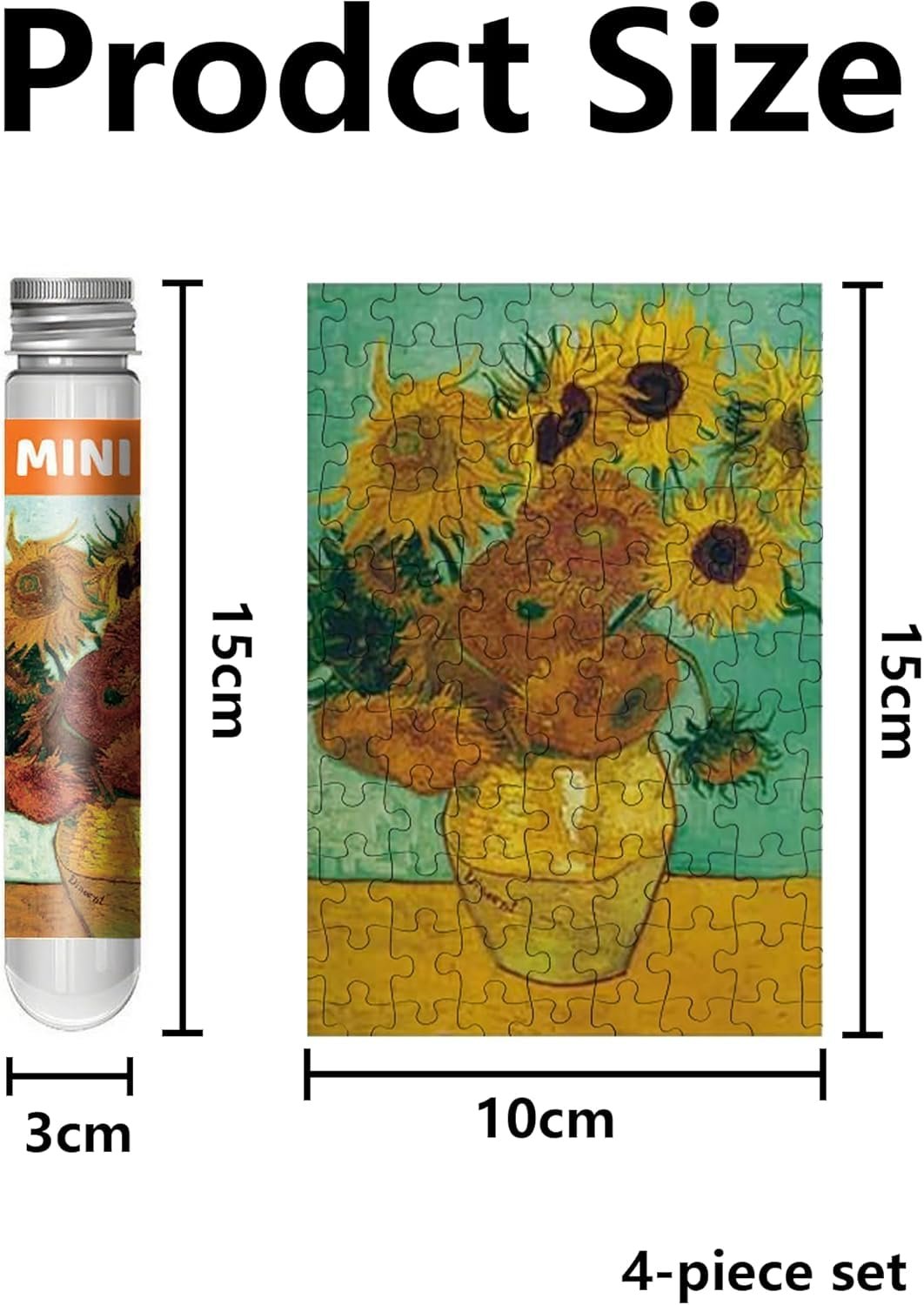 Пазлы Mini 150 деталей, в тубах, 4 шт., 15 x 10 см, фото №7