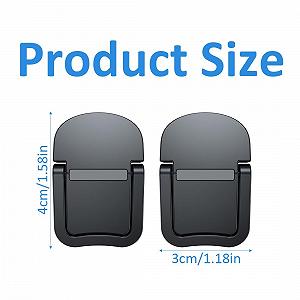 Подставка для ноутбука Мини (2 шт.) Портативная подставка для клавиатуры для стола Складная невидимая подставка для ноутбука Самоклеящаяся подставка для компьютера для всех ноутбуков synthetic.ua - Фото 1