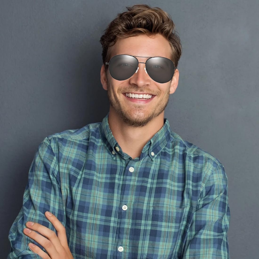 Сонцезахисні окуляри Авіатор EOYVAIL Поляризовані Чорний, різнокольоровий, фото №6 Сонцезахисні окуляри Авіатор EOYVAIL Поляризовані Чорний, різнокольоровий, фото №6