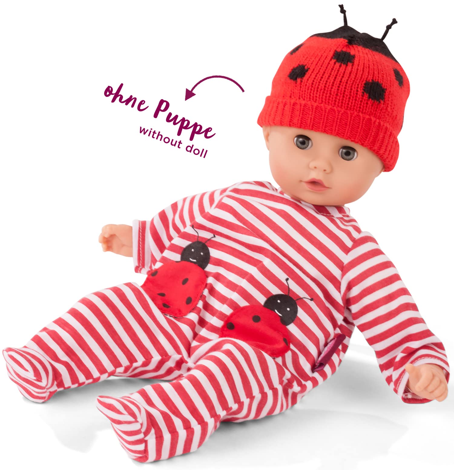 Одежда для кукол Götz Combi Ladybug Размер S 2 предмета для кукол от 30 - 33 см, фото №3