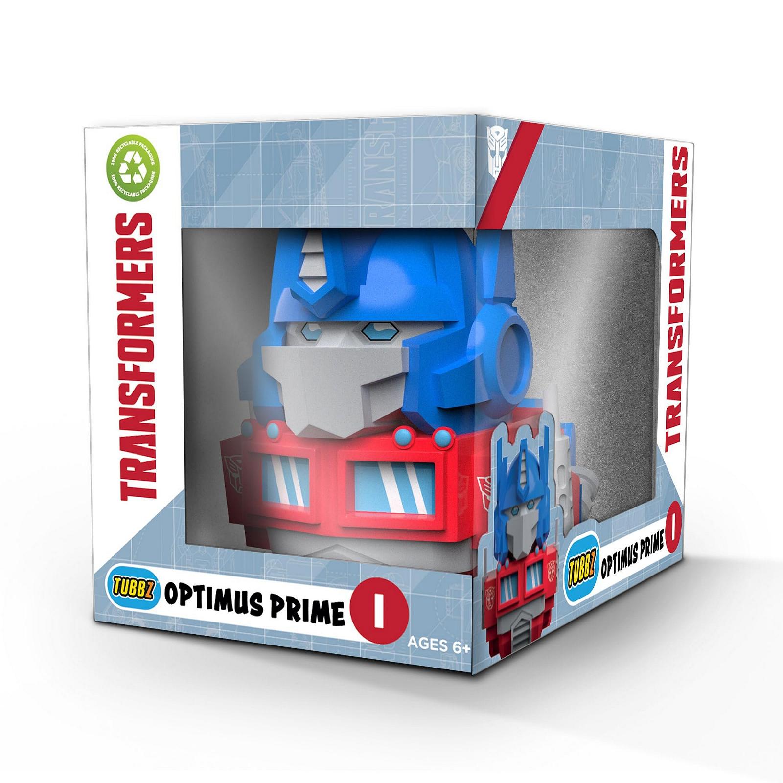 Фигурка-утка Optimus Prime TUBBZ, серия Box Edition, виниловая, коллекционная. Упаковка в комплекте., фото №1