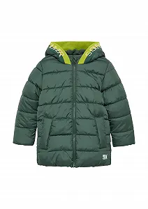 Стёганая куртка s.Oliver для мальчиков 2152410 с капюшоном и логотипом - Фото 1