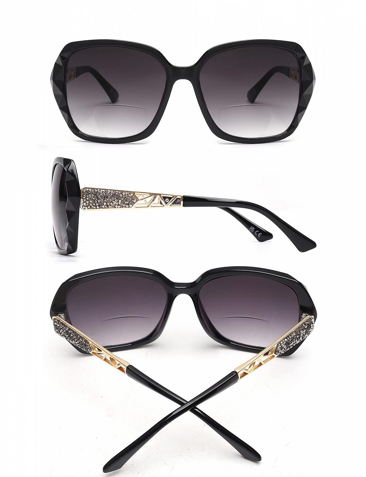 Сонцезахисні окуляри для читання JM Bifocal, великі лінзи для читання від сонця для жінок із захистом від ультрафіолету для використання на вулиці, фото №6 Сонцезахисні окуляри для читання JM Bifocal, великі лінзи для читання від сонця для жінок із захистом від ультрафіолету для використання на вулиці, фото №6