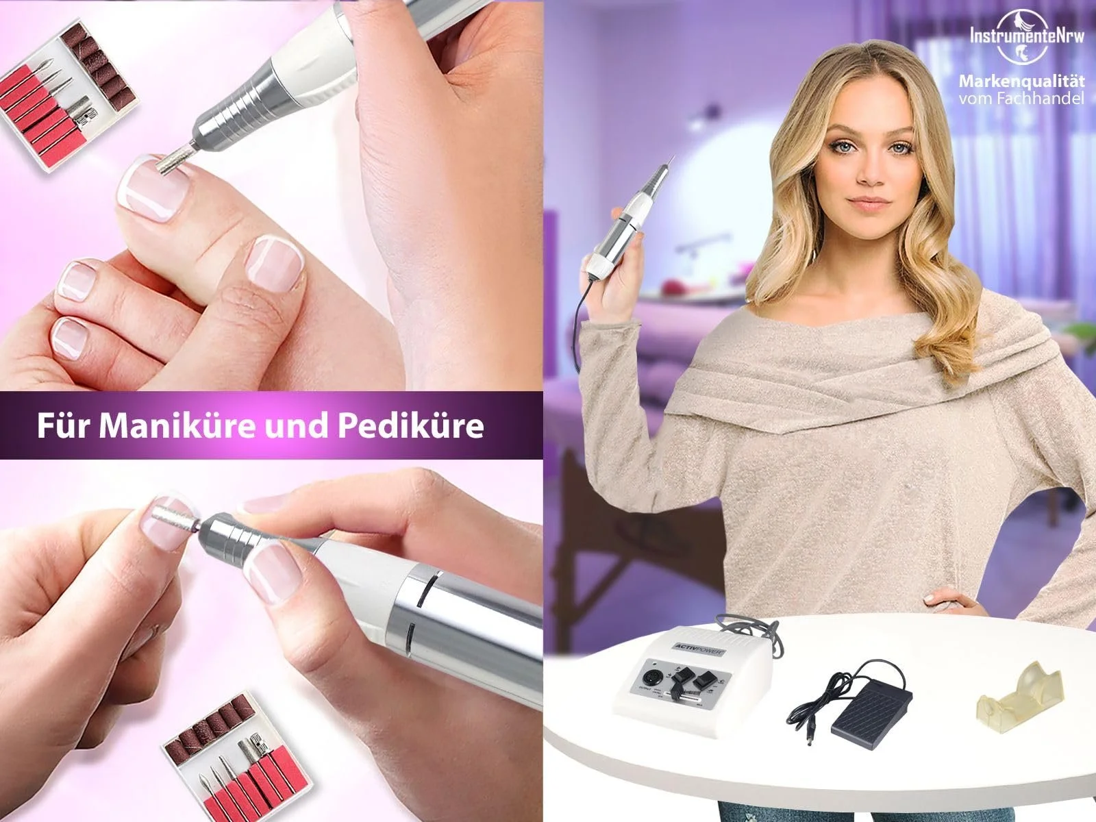 Професійний пристрій для догляду для манікюру 30 000 обертів, фото №4