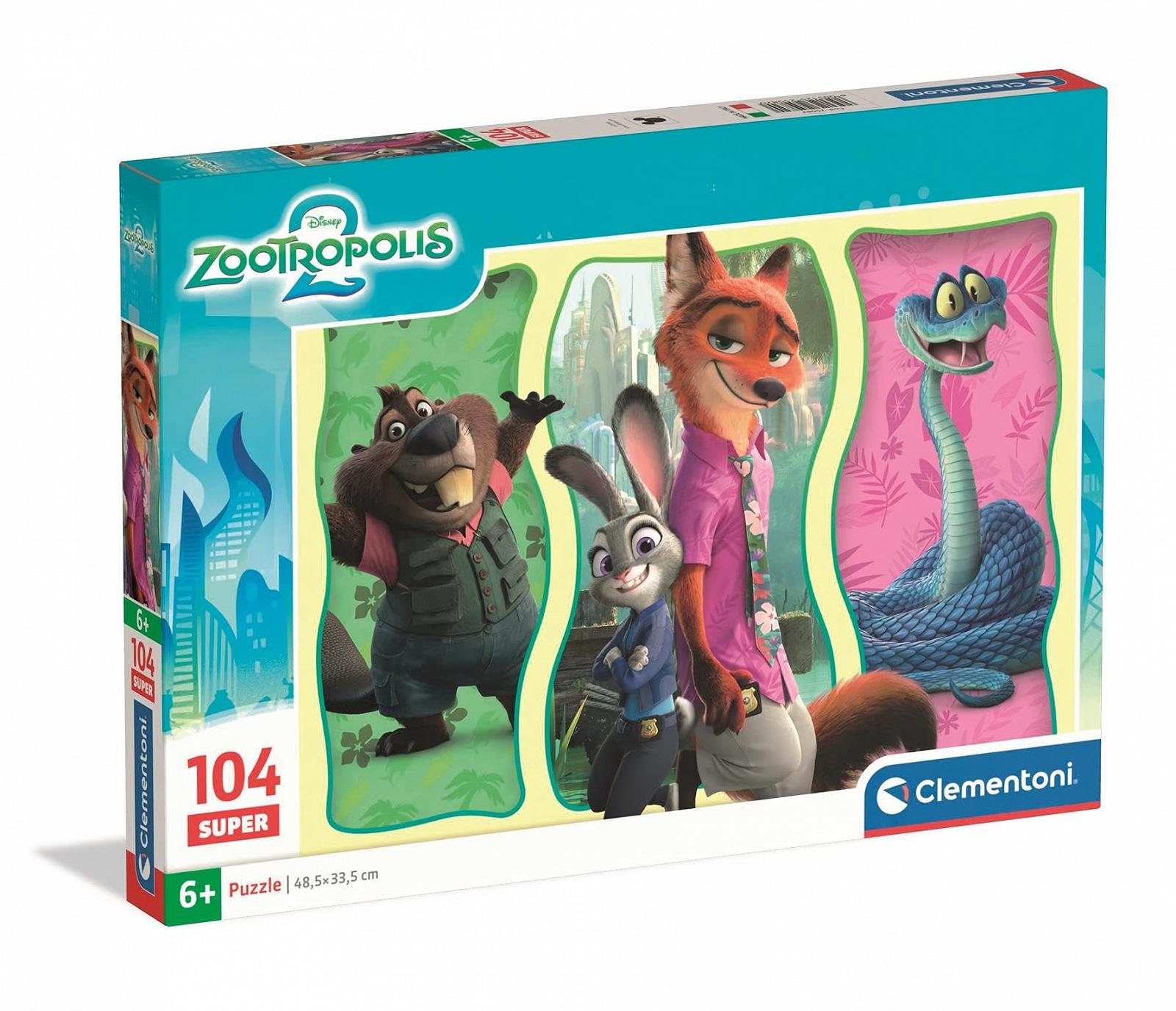 Пазл Clementoni Super Zootopia 2 25082 104 детали с эффектом блеска, фото №1 Пазл Clementoni Super Zootopia 2 25082 104 детали с эффектом блеска, фото №1