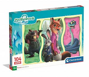 Купить Пазл Clementoni Super Zootopia 2 25082 104 детали с эффектом блеска - Фото 1 Пазл Clementoni Super Zootopia 2 25082 104 детали с эффектом блеска - Фото 1