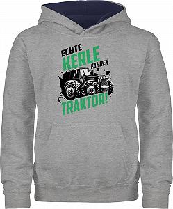 Детский Худи Traktoren Echte Kerle Fahren Traktor Trecker Landwirt Bauer Geschenk - Фото 1