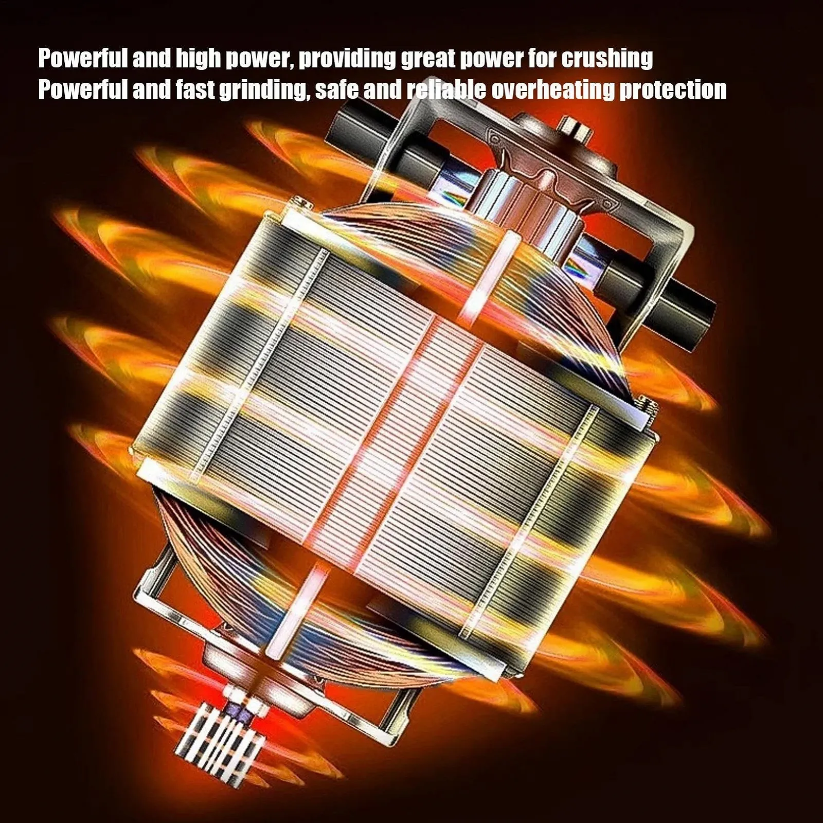 Електрична кавомолка з нержавіючої сталі для дому та кухні, для швидкого та легкого подрібнення круп, горіхів, фото №7