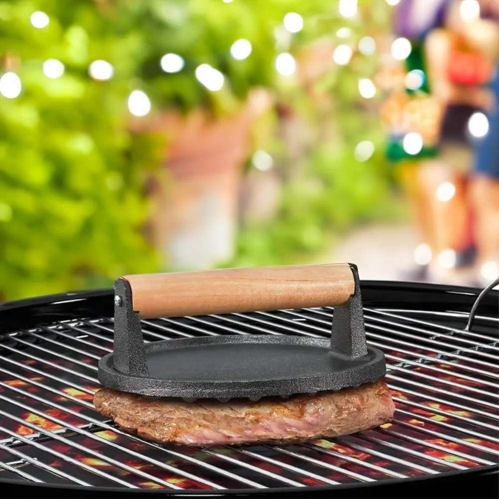 Пресс для гриля Küchenprofi BBQ 18 x 7,5 см 1 кг Чугунный Чёрный/Коричневый, фото №3