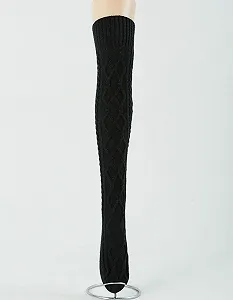 Шкарпетки вище коліна Boomly, в'язані гетри synthetic.ua - Фото 1