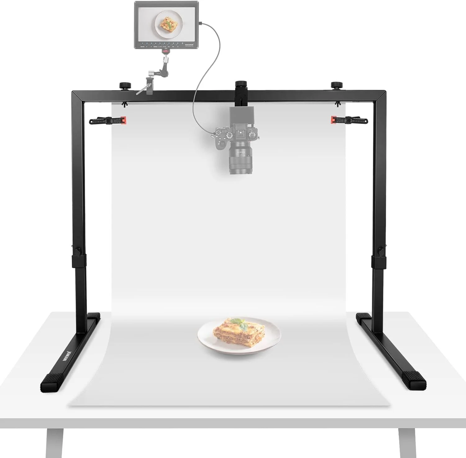 Стойка для настольной съемки с верхним креплением камеры Neewer ST100 100x92.5см Черный, фото №1