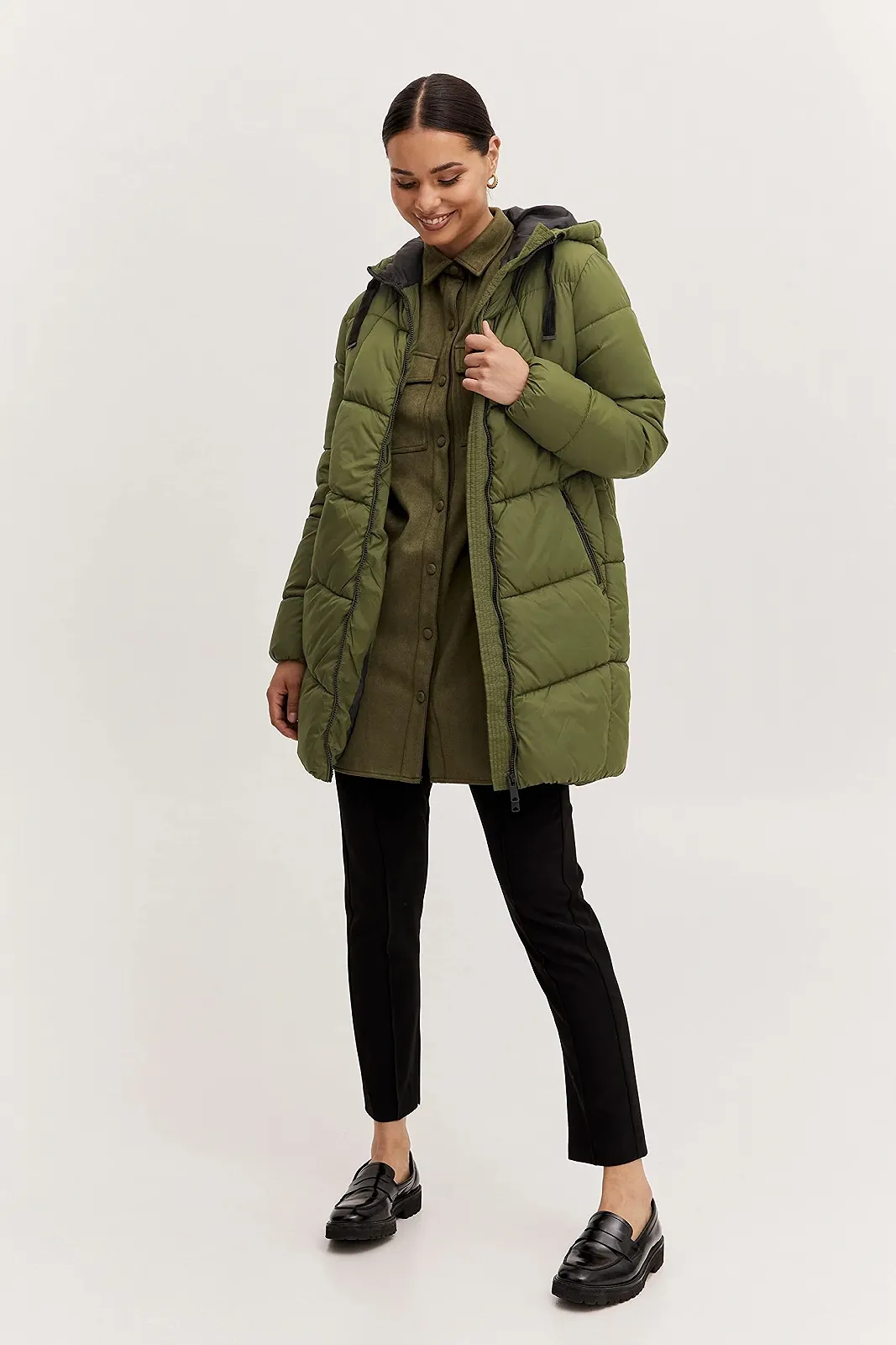 Жіноче зимове стьобане пальто b.young BYBOMINA, фото №3 Жіноче зимове стьобане пальто b.young BYBOMINA, фото №3