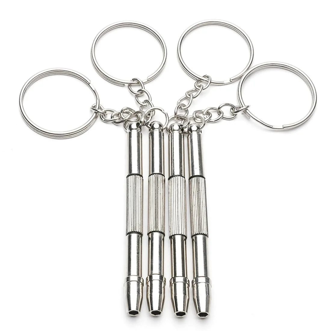 Викрутка FDCGAS Mini для окулярів 4 шт в наборі з нержавіючої сталі для ремонту окулярів, ювелірних виробів і годинників, фото №1