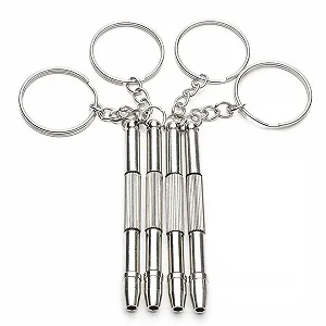 Викрутка FDCGAS Mini для окулярів 4 шт в наборі з нержавіючої сталі для ремонту окулярів, ювелірних виробів і годинників - Фото 1