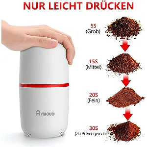 Кавомолка WAVATA Електрична 120 г Білий synthetic.ua - Фото 1