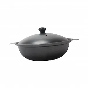 Глиняный горшок VALICLUD 22 cm термостойкий с крышкой, эргономичная ручка - Фото 1