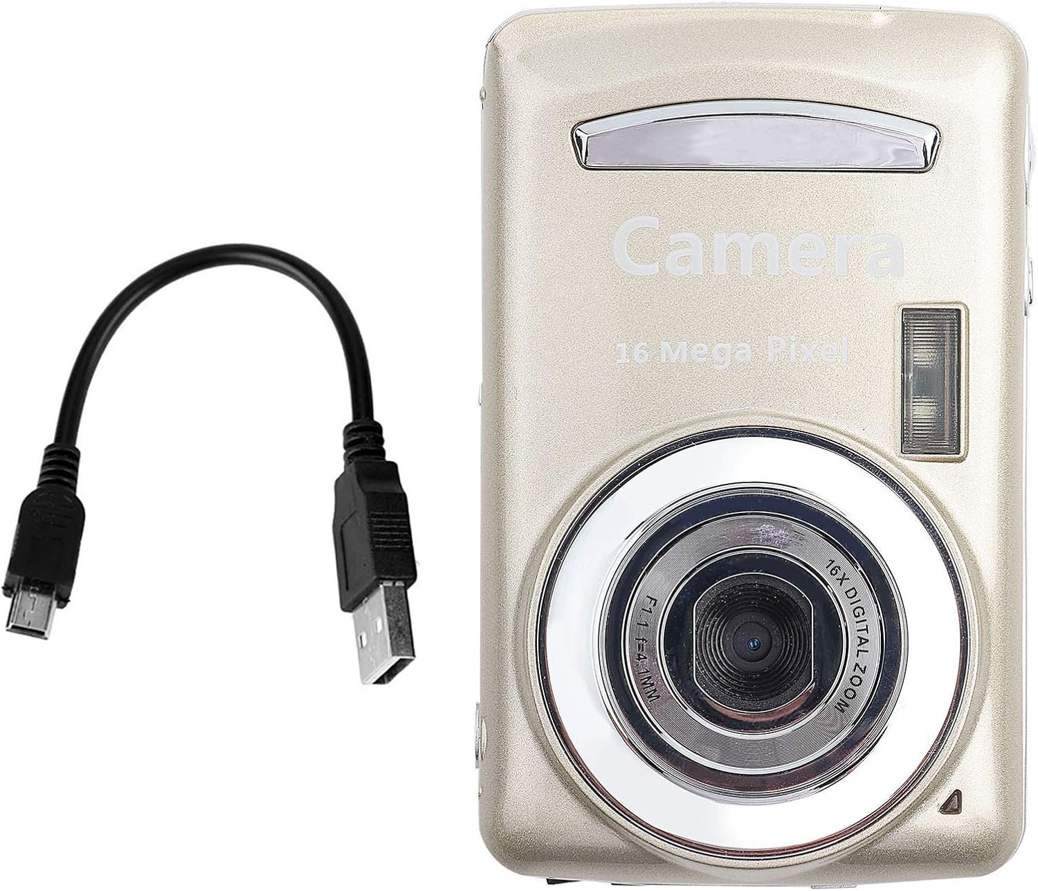 Фотоаппарат Yosoo Health Gear R17 VMT9B0 2Мп / CMOS / HD 30fps / 16Х зум / Золотистый, фото №2