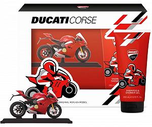 Подарочный набор для детей Ducati Corse Kids пена для душа 200 мл + модель мотоцикла - Фото 1