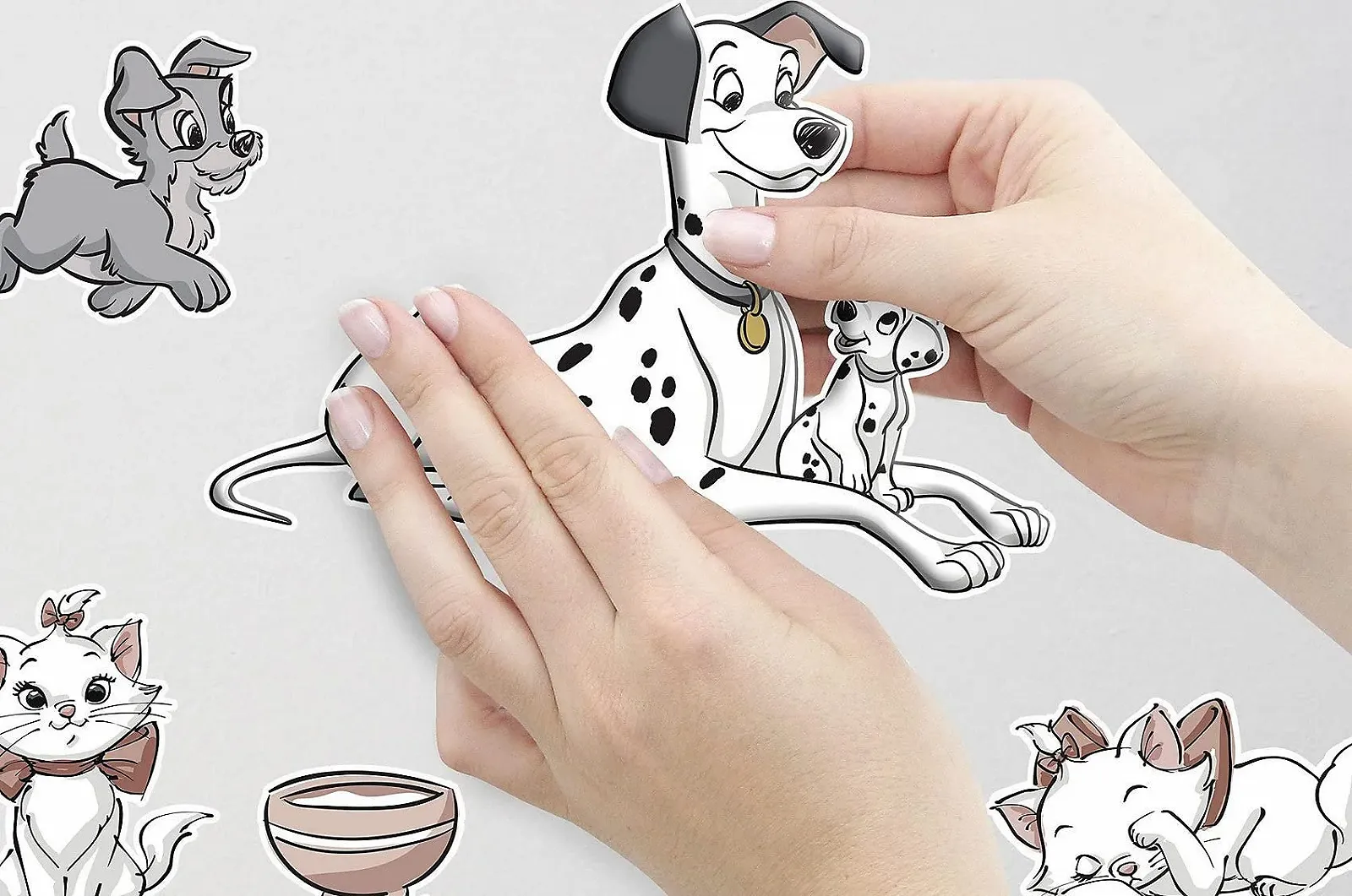 Наклейка на стену Komar Disney Cats and Dogs 50 x 70 см 27 шт., фото №3