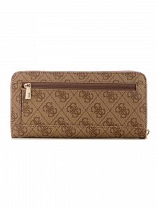 Гаманець GUESS Laurel II SLG Large Zip Around Latte Logo synthetic.ua - Фото 1