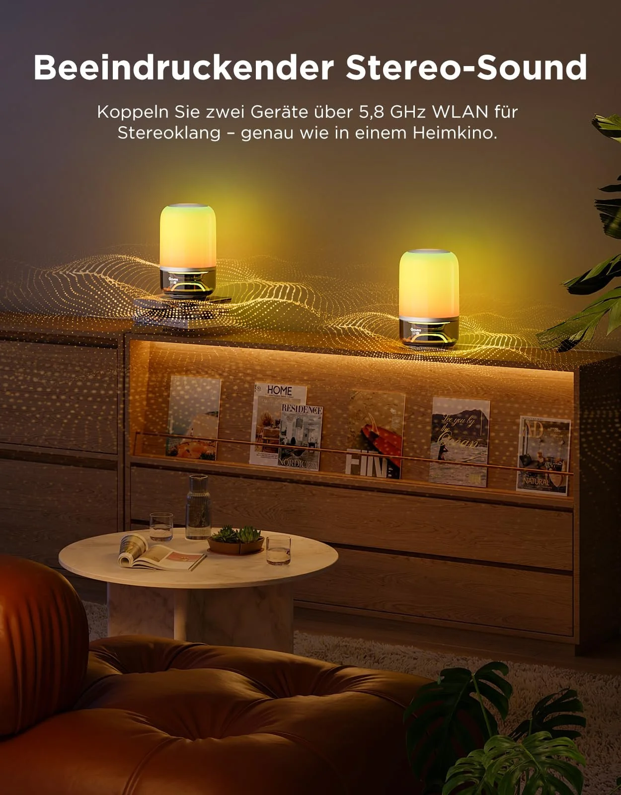 Настільна лампа Govee JBL 2 Pro x Sound LED RGBIC Matter 600 лм, фото №9