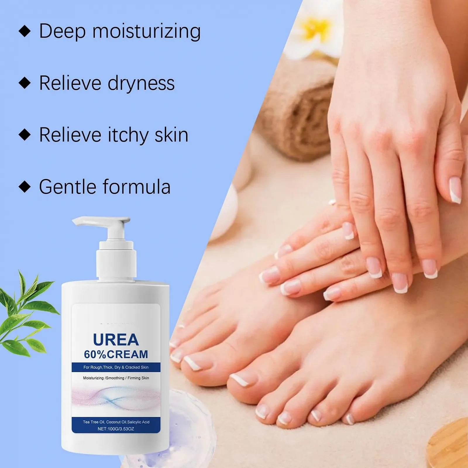 Крем от мозолей Urea Cream для сухой и потрескавшейся кожи 60% Urea 100 г, фото №5