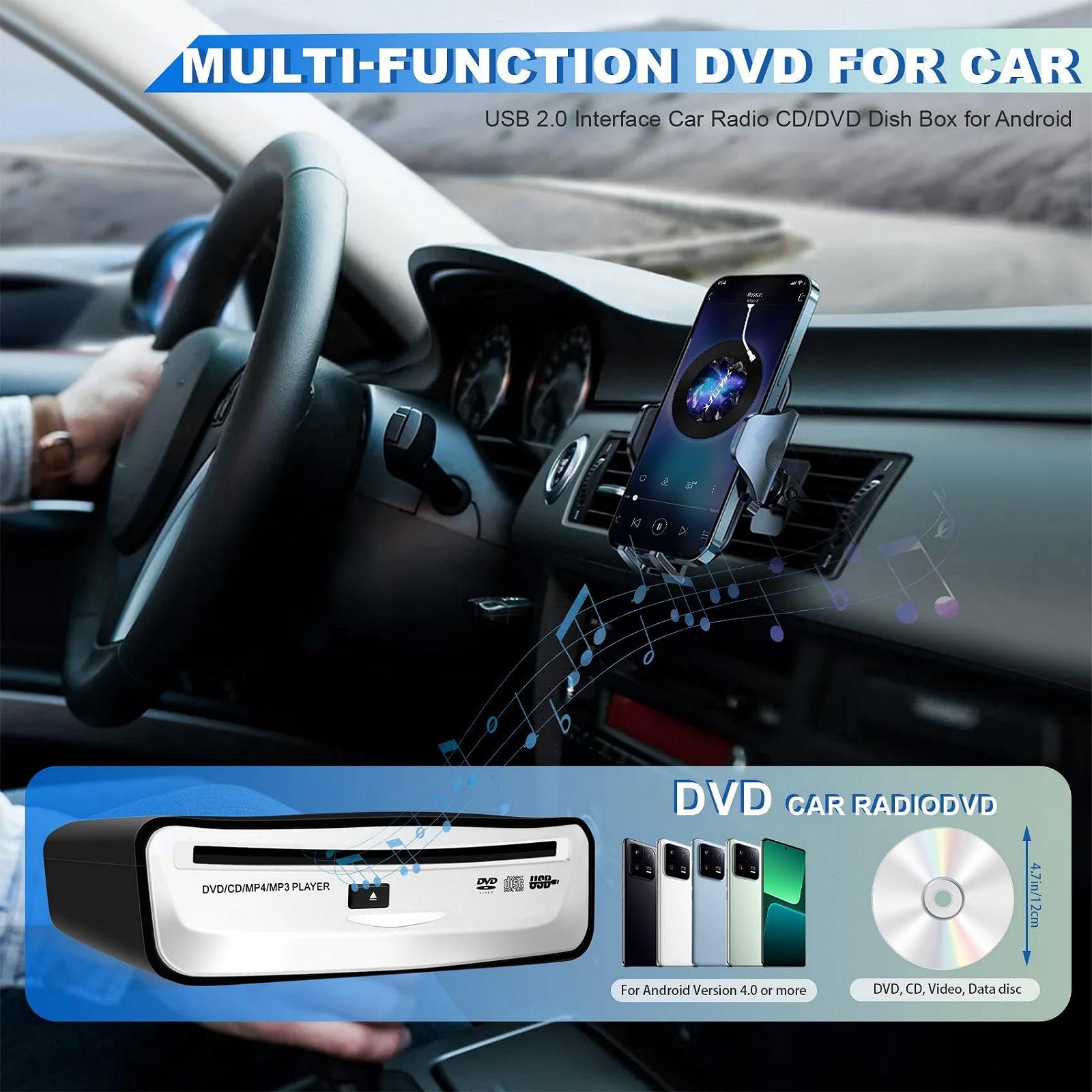 CD/DVD-програвач Liseng USB 2.0 Зовнішня стереосистема для Android, фото №2