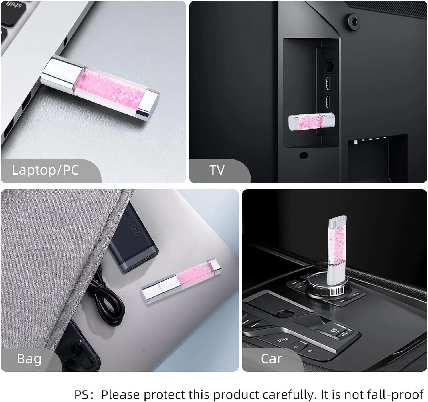 USB-накопичувач 32GB USB 2.0 Cute Pink Crystal Рожевий, фото №6 USB-накопичувач 32GB USB 2.0 Cute Pink Crystal Рожевий, фото №6