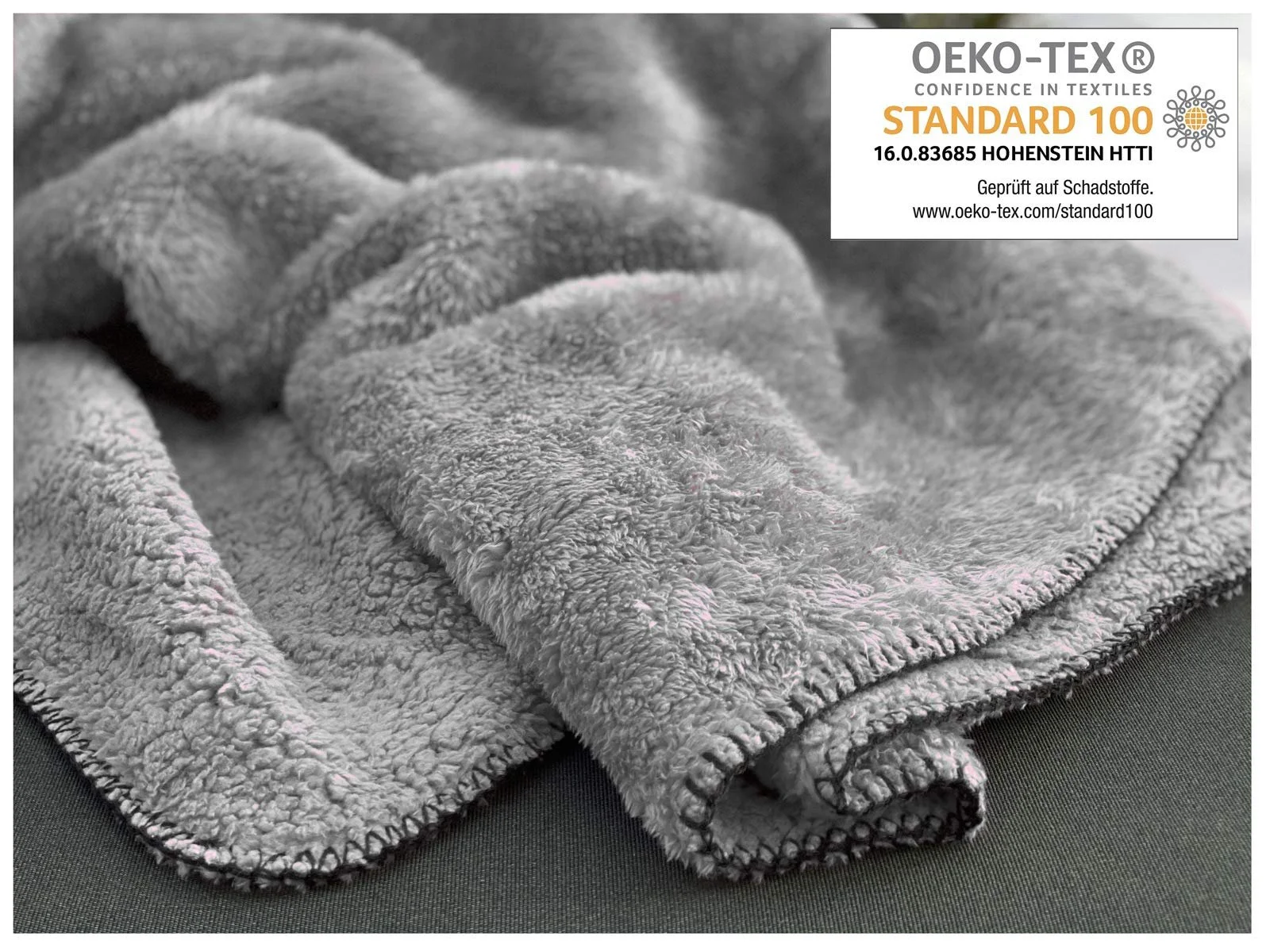 Покривало heimtexland Довгий ворс Teddy Fleece XL 200 x 150 Срібно-сірий, фото №6 Покривало heimtexland Довгий ворс Teddy Fleece XL 200 x 150 Срібно-сірий, фото №6