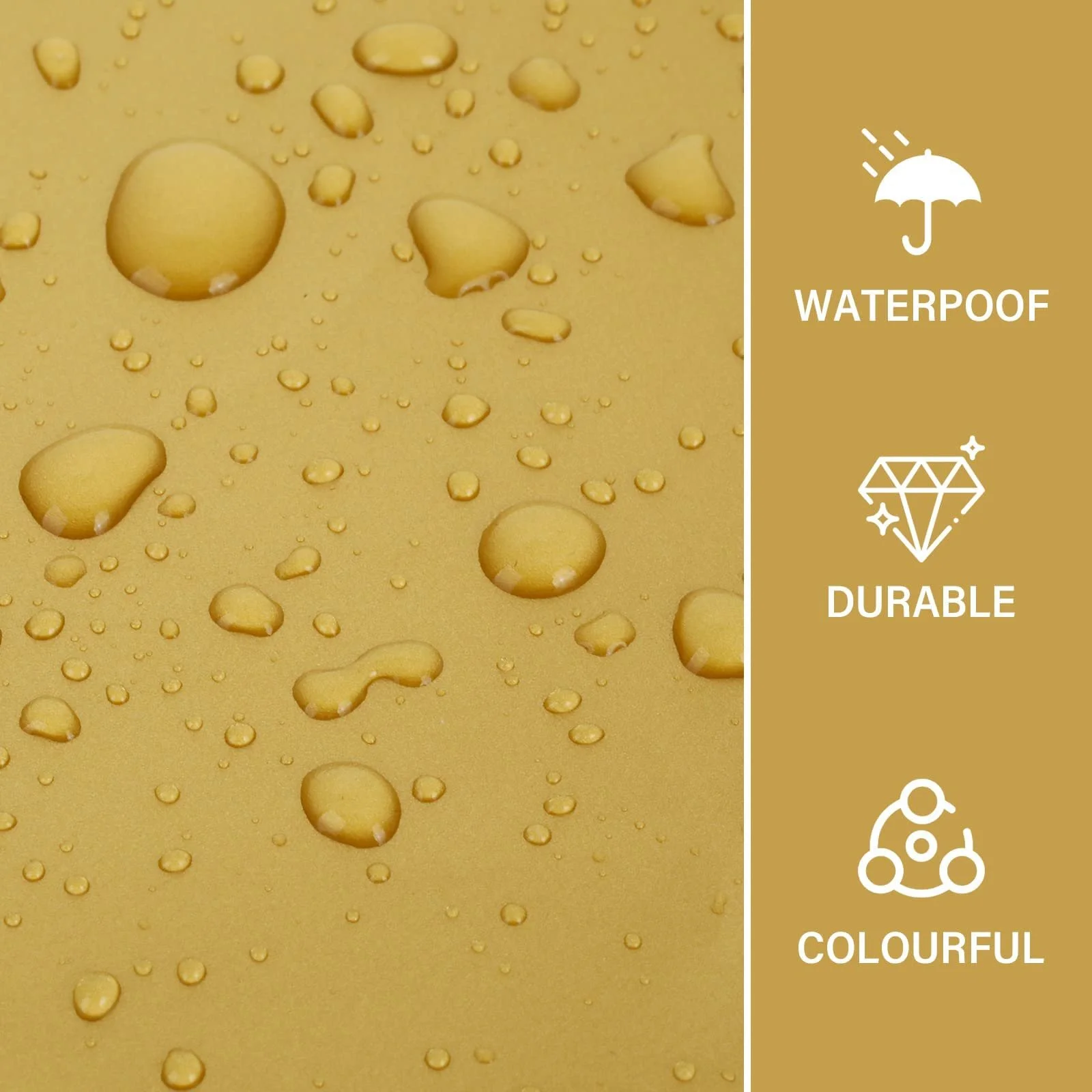 Наклейки на стіну Точки 264 штуки Круглі Золотистий, фото №5