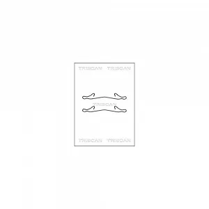 Монтажный комплект, тормозные колодки TRISCAN 8105 161563, задний мост - Фото 1