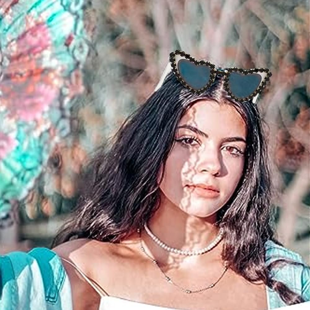 Сонцезахисні окуляри Жіночі Чоловічі Поляризовані Серце Кристал Елегантний UV400 Захист, фото №6