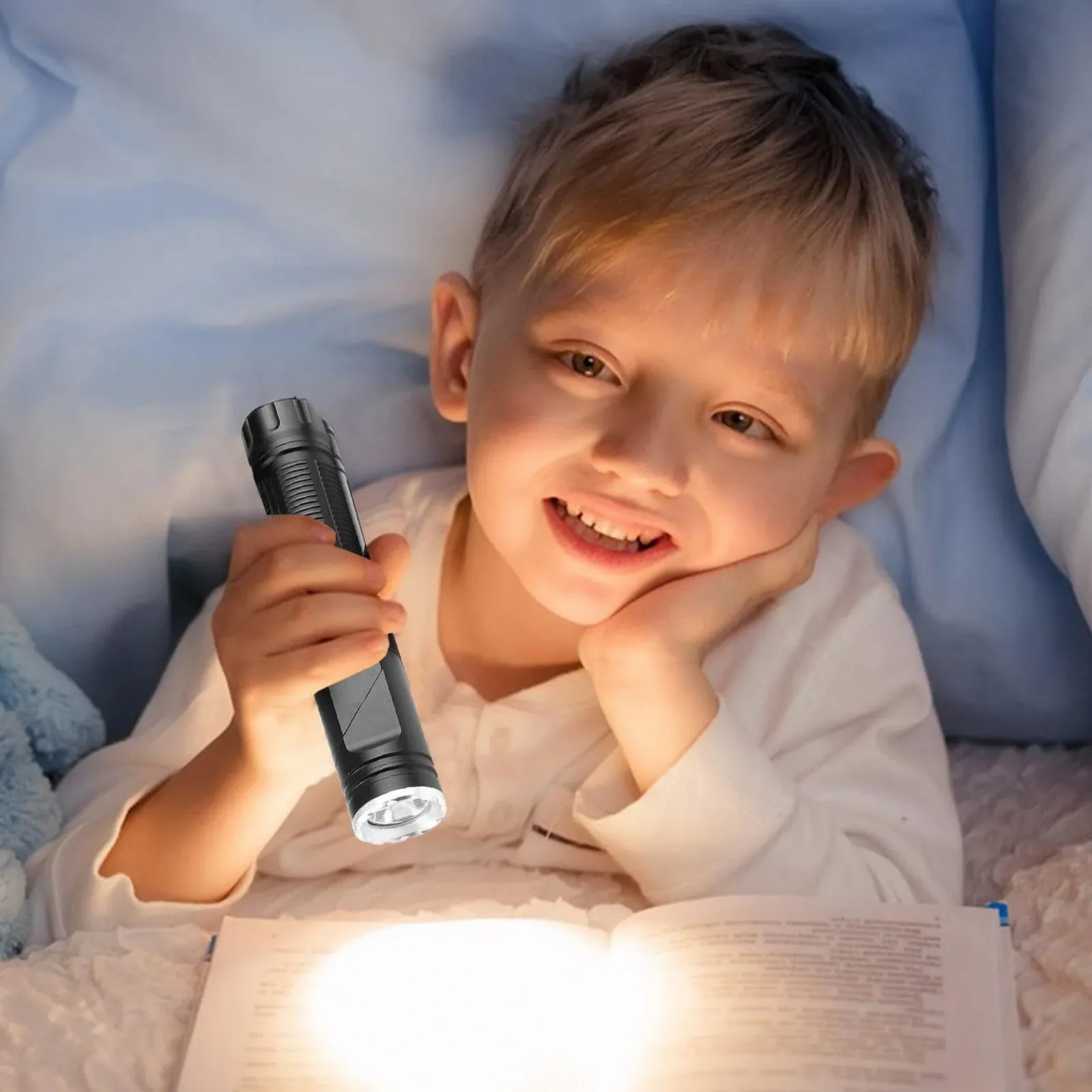 Фонарик Generisch с поворотной головкой Аккумуляторный ручной с поворотом на 90, фото №4