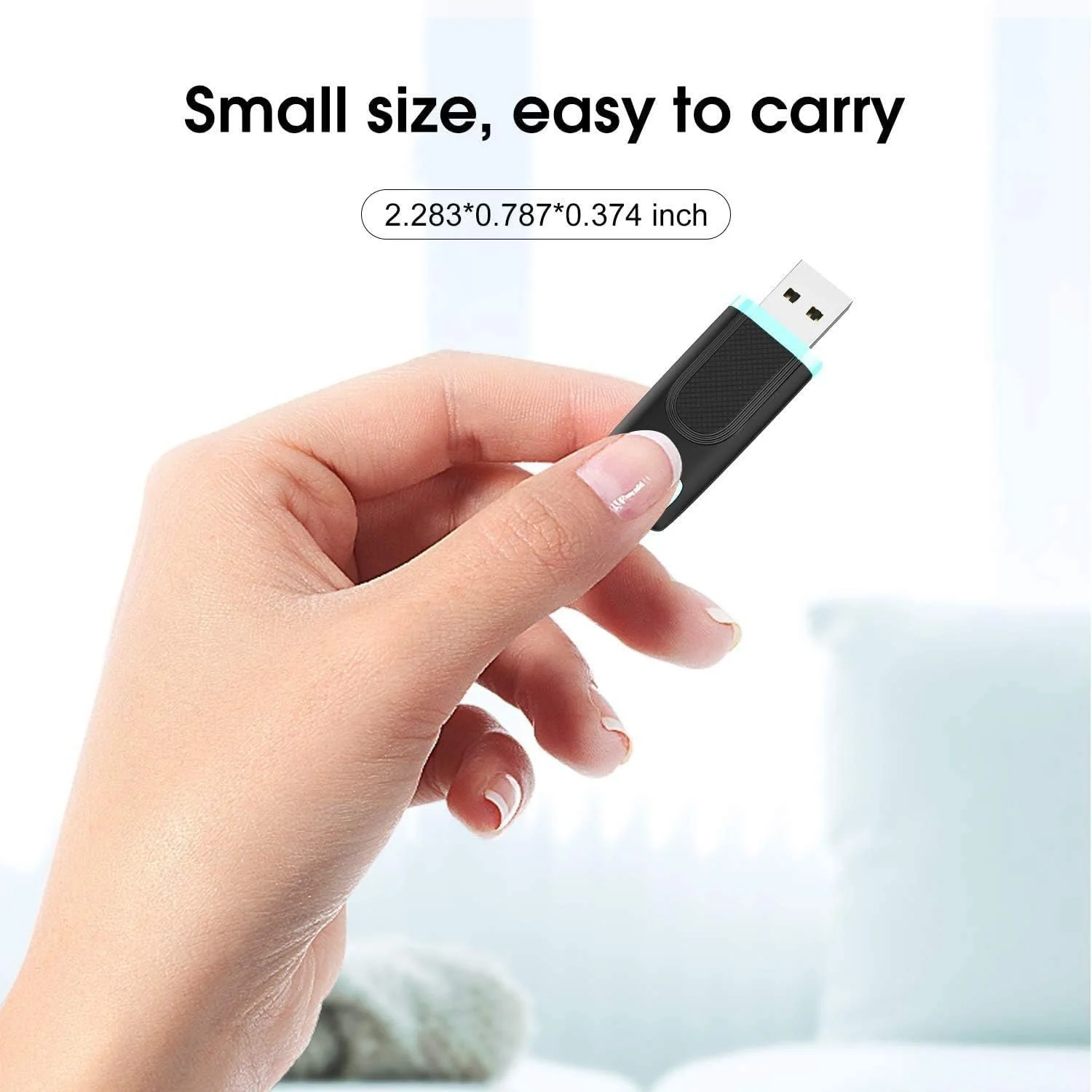 USB-флеш-накопичувач Vansuny 32GB USB 2.0 LED Cyan, фото №6