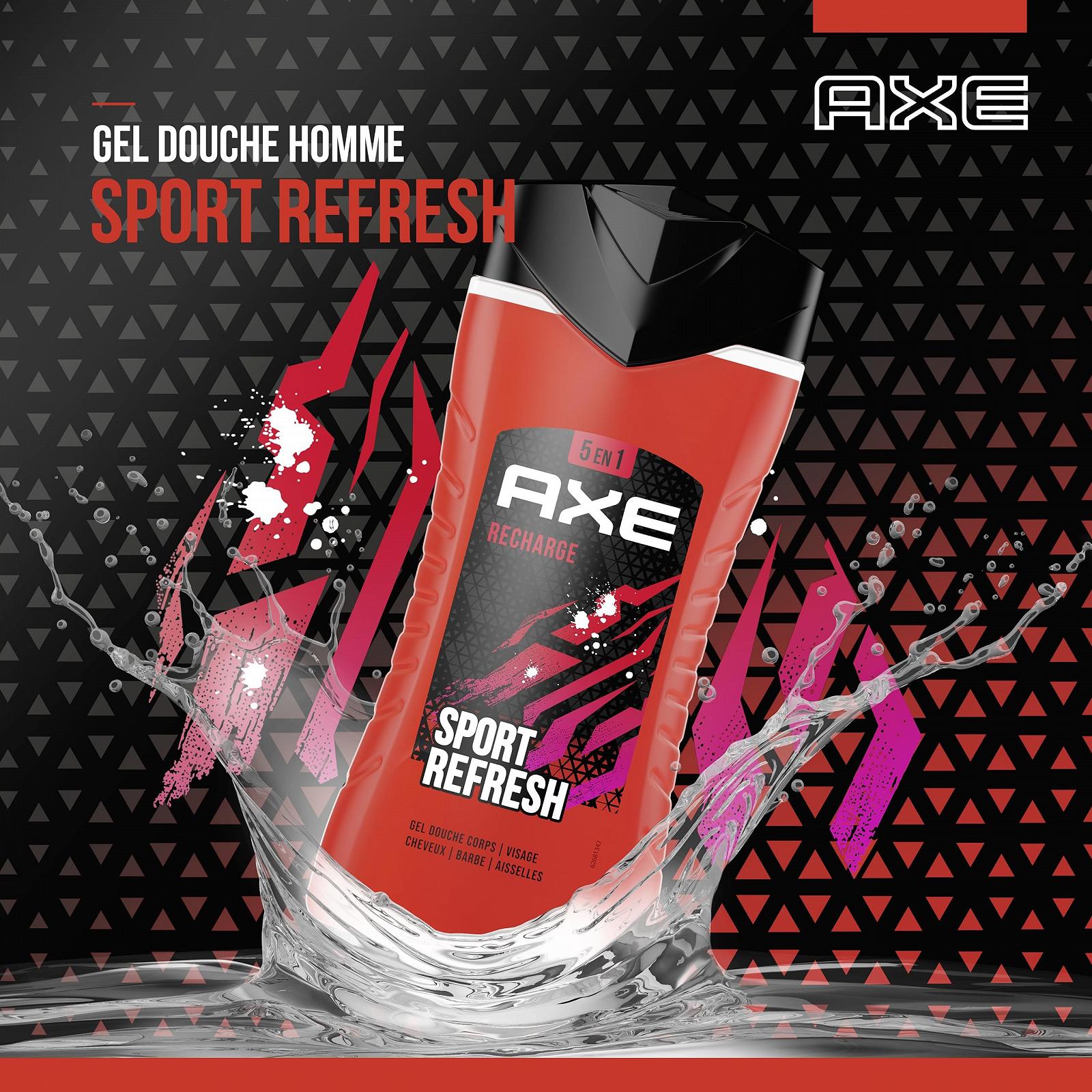 Гель для душу 5-в-1 AXE Sport Refresh Arctic Mint and Spices 12 x 250 мл, фото №3