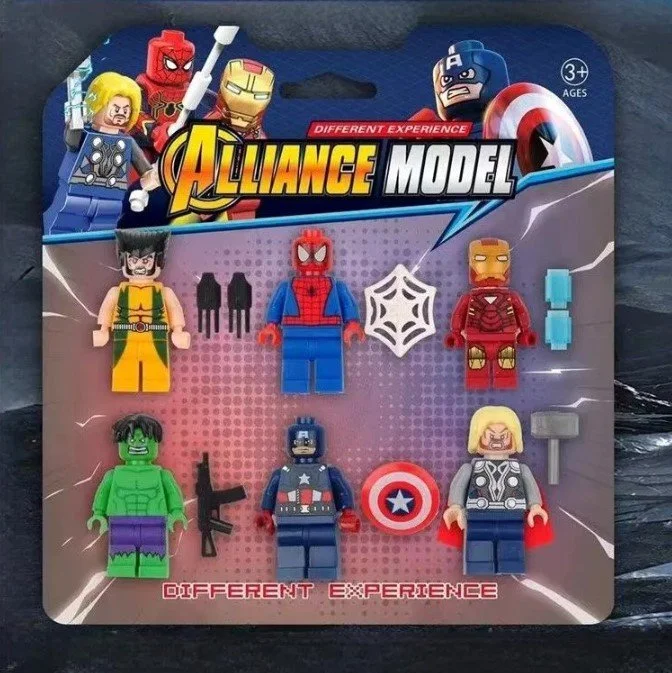 Набор фигурок Lego Marvel Avengers 6 шт, детский набор, фото №3