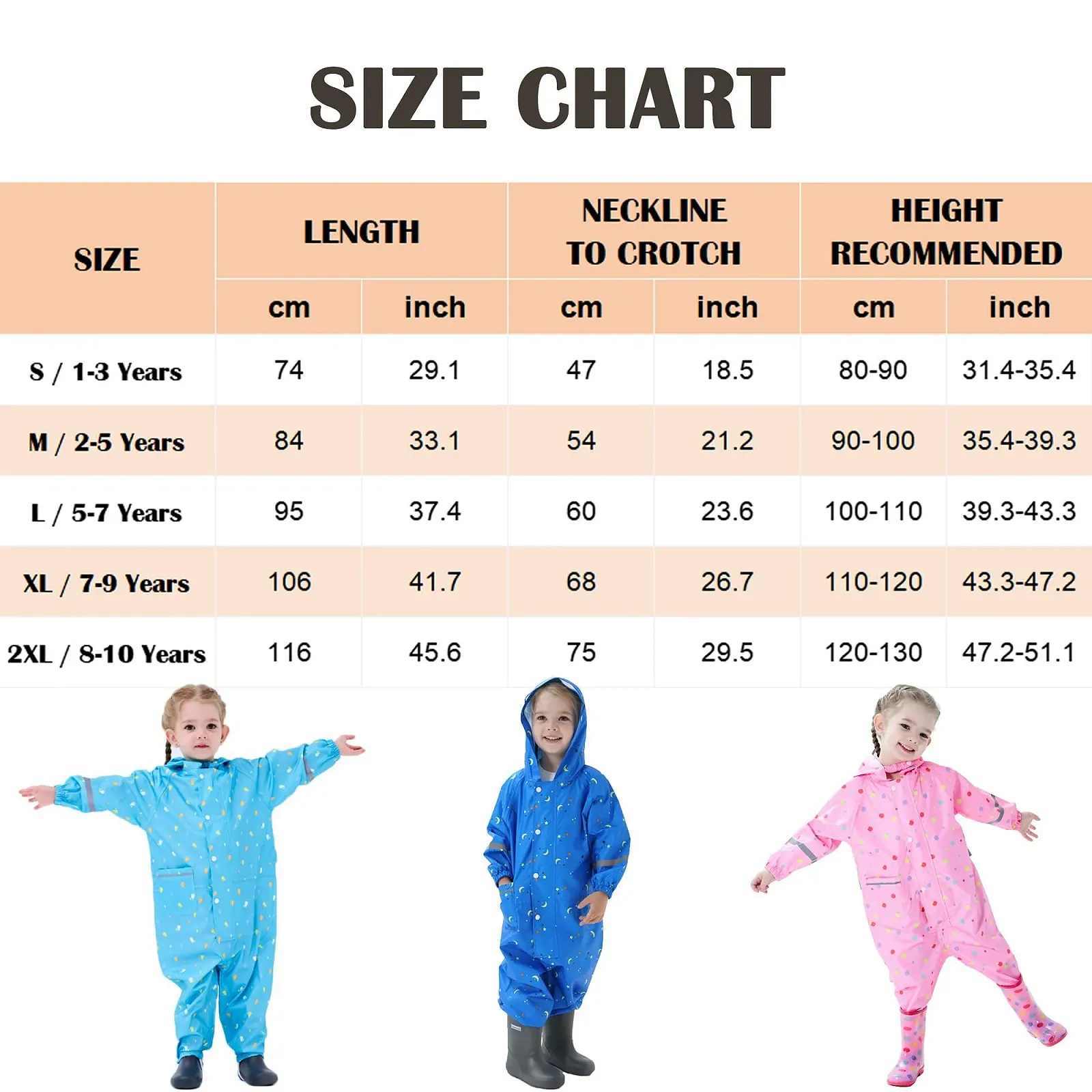 Дитячий дощовик для хлопчиків і дівчаток Водонепроникний дощовий комбінезон, фото №7 Дитячий дощовик для хлопчиків і дівчаток Водонепроникний дощовий комбінезон, фото №7