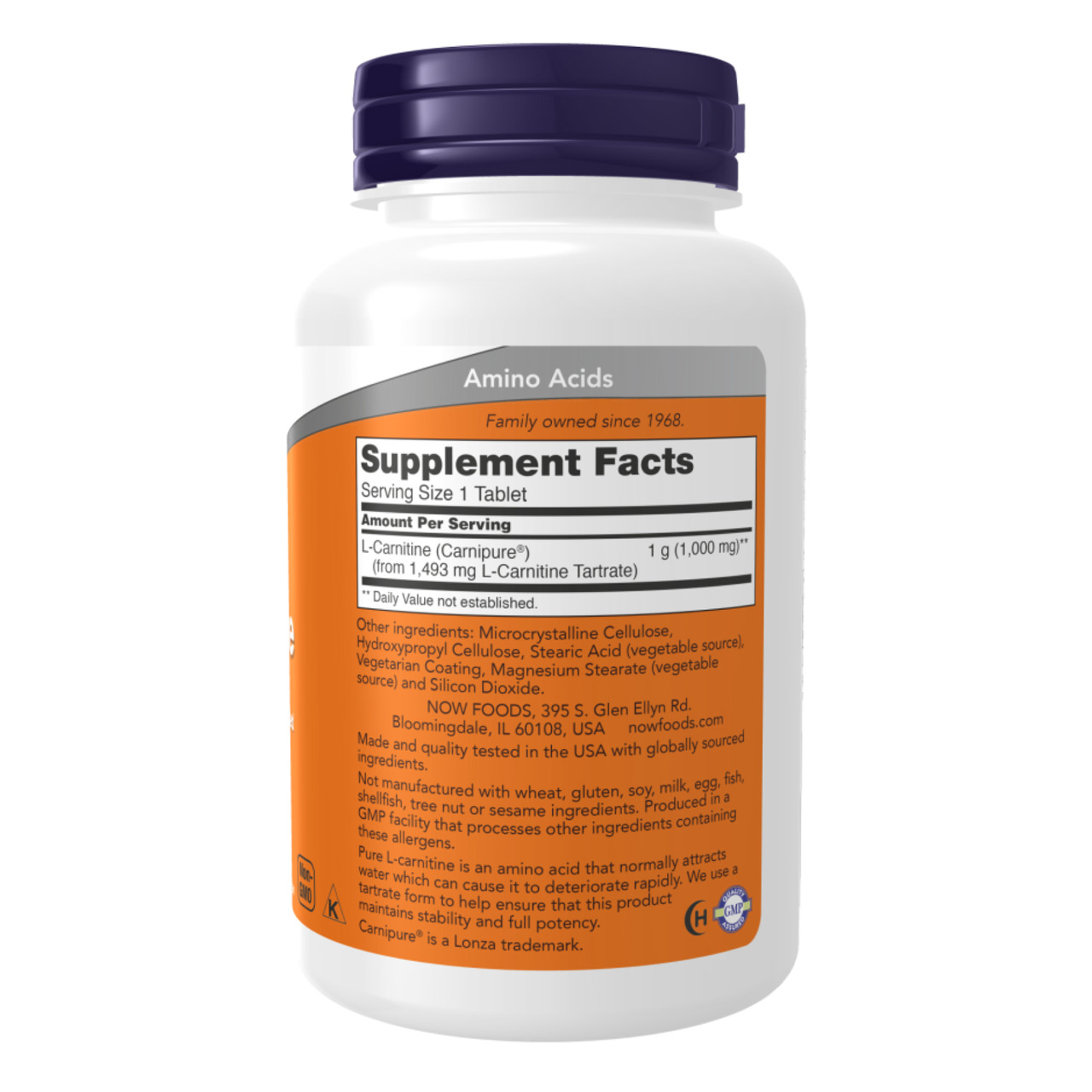 Carnitine Tartrate 1000mg 100 tabs, фото №2