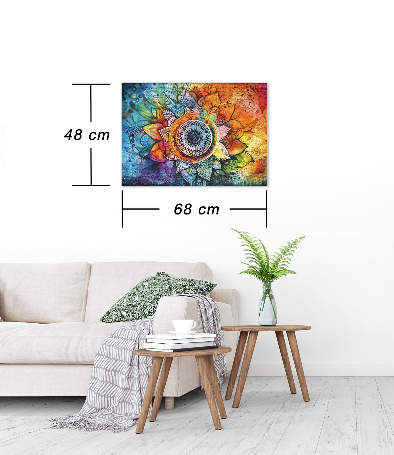 Пазл Ulmer Puzzleschmiede Rainbow Mandala 1000 элементов разноцветный мотив мандалы, фото №3 Пазл Ulmer Puzzleschmiede Rainbow Mandala 1000 элементов разноцветный мотив мандалы, фото №3