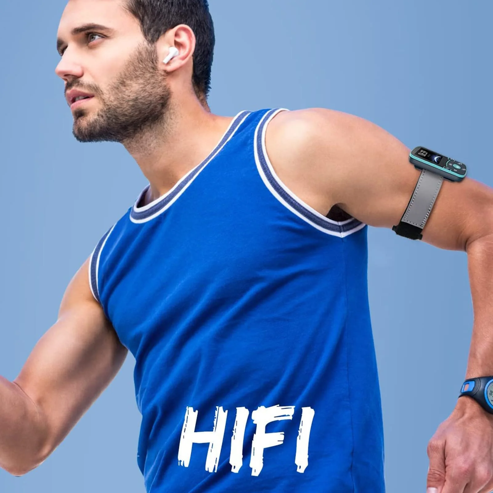 MP3 плеєр AGPTEK Sport 32GB 1.5 Inch TFT Colour Screen Bluetooth 5.3 Синій, фото №6