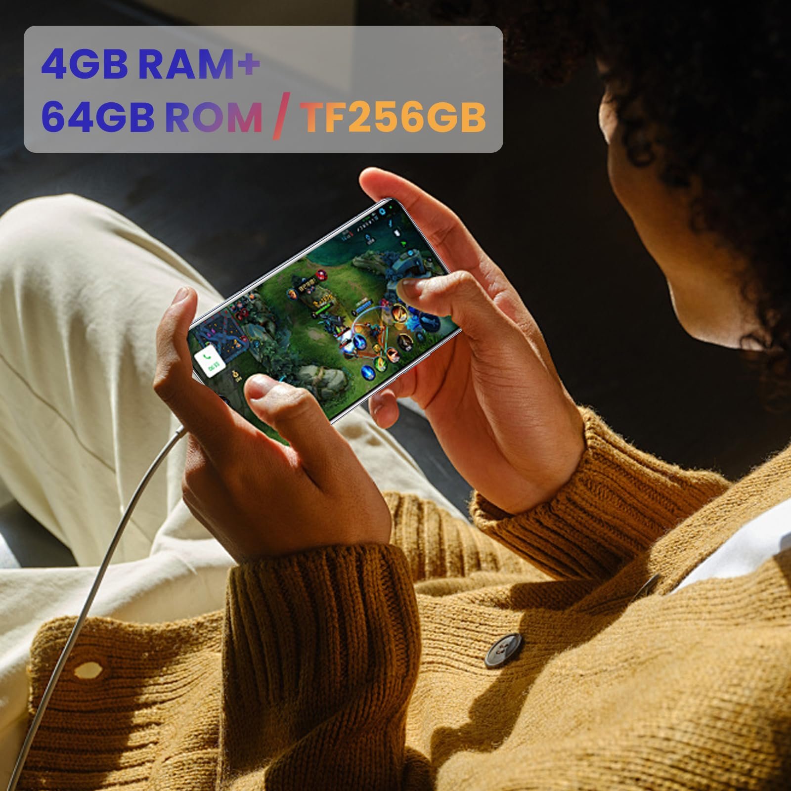 Смартфон 8-Core 4G-LTE 4GB RAM 64GB ROM 6.52" Blue, фото №6