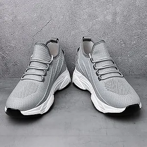 Кроссовки DKLOVIFU Alpha Kicks SkyBoost Pro Мужские кроссовки на платформе для увеличения роста Сетка synthetic.ua - Фото 1