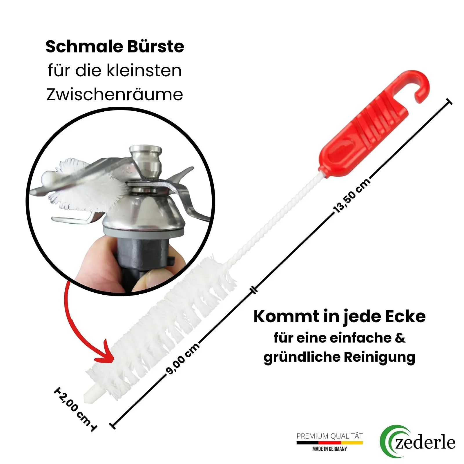 Набір щіток zederle 3 для чаші міксера та 1 для ножів Thermomix TM5 TM6 TM31 TM21 Monsieur Cuisine Bosch Cookit, фото №5