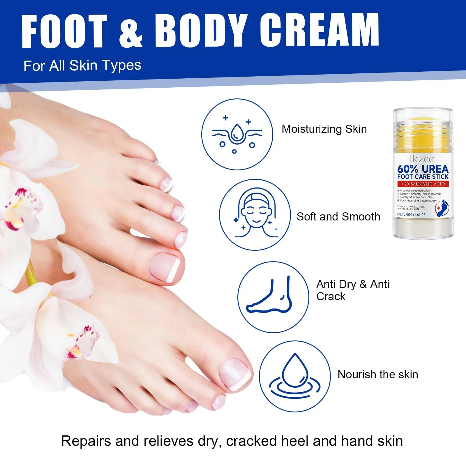 Крем для ног Urea Cream 60% 2 шт по 40 г, фото №3