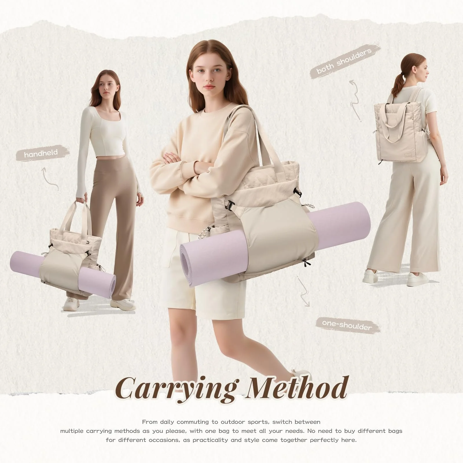 Рюкзак-трансформер GOLF SUPAGS Convertible Yoga Bag стьобаний, фото №2 Рюкзак-трансформер GOLF SUPAGS Convertible Yoga Bag стьобаний, фото №2