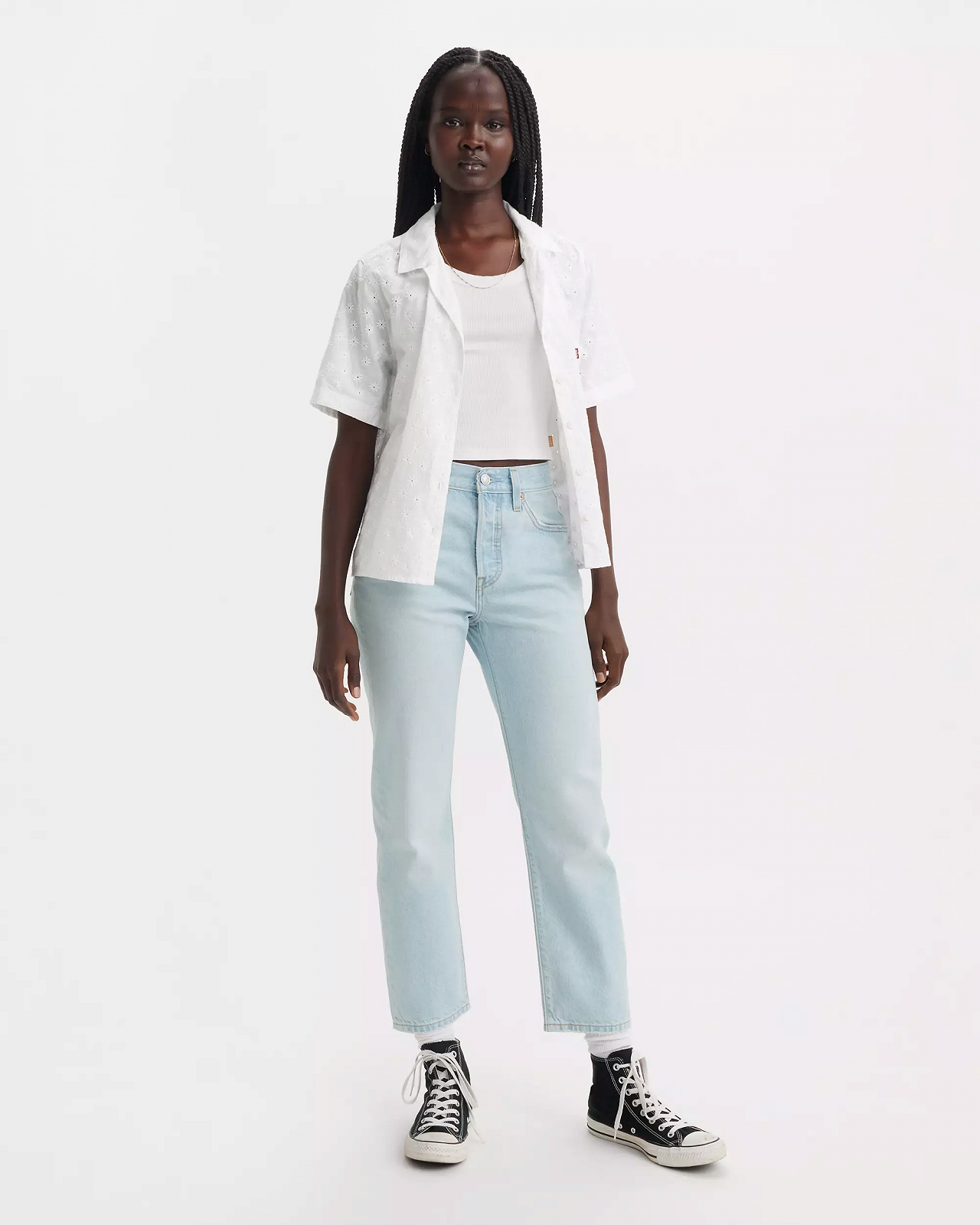 Женские джинсы Levis - 501 Crop Lightweight Make Memorable Lt - Womens - 31, фото №1