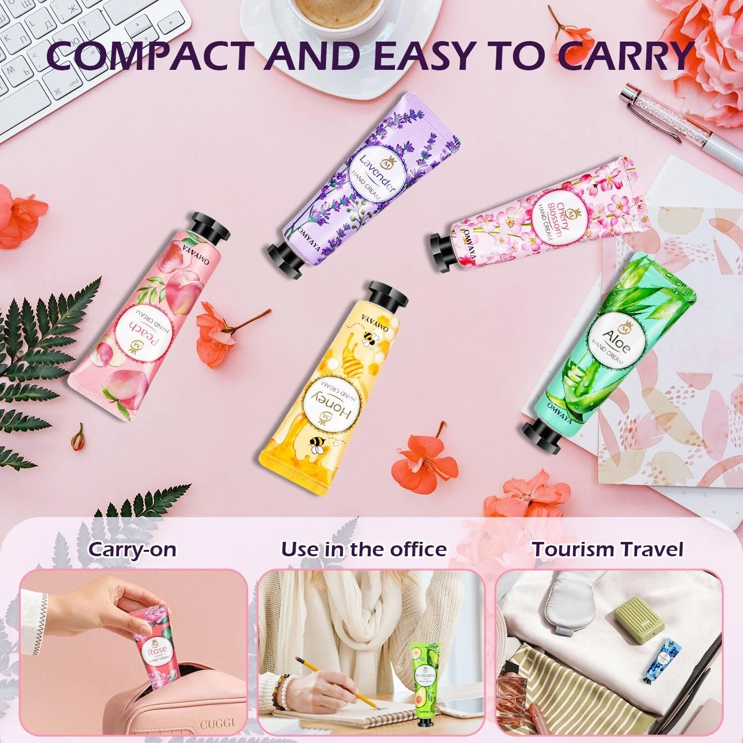 Крем для рук Набір для жінок 60 шт Зволожуючий крем для сухої потрісканої шкіри, фото №4