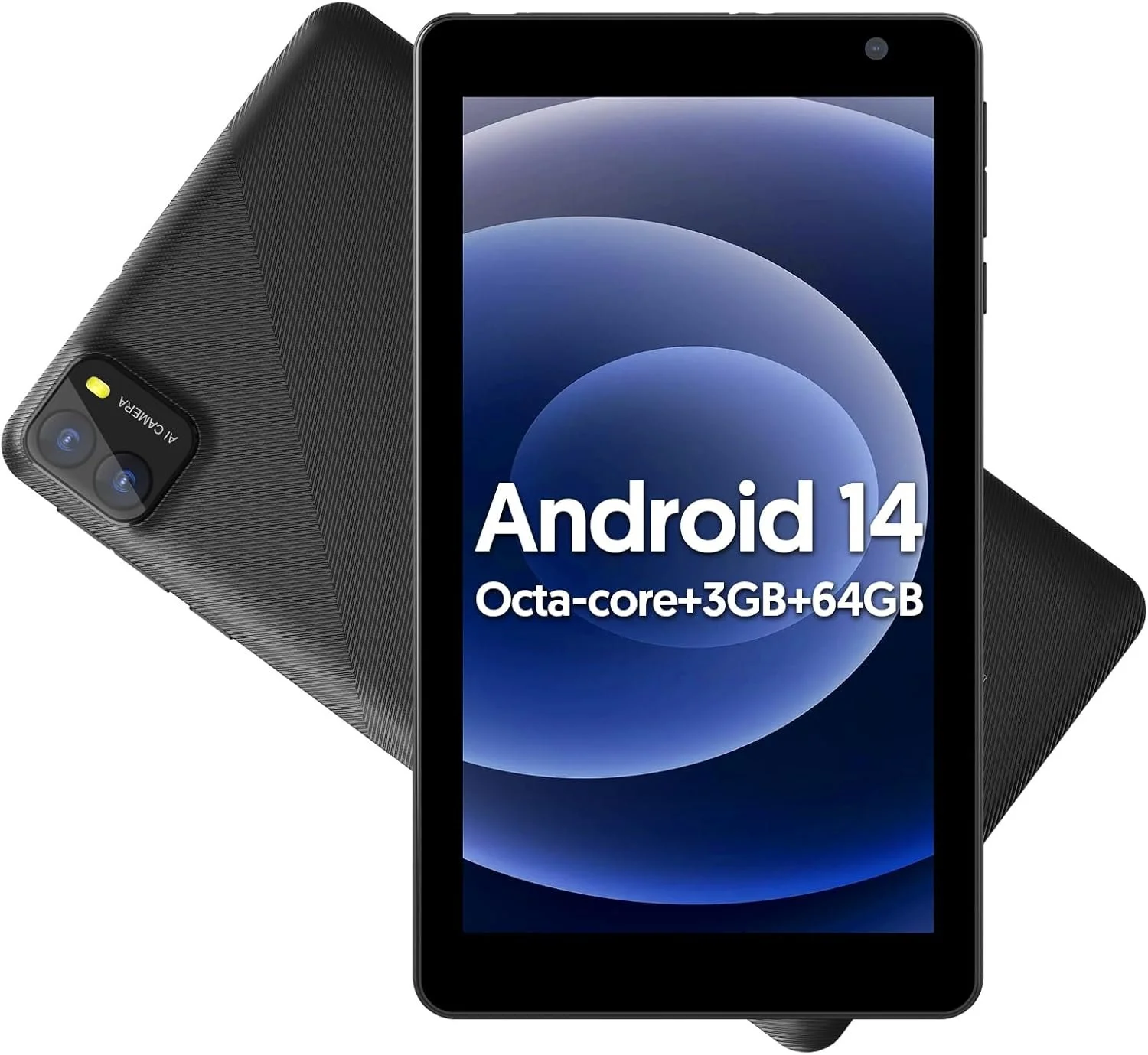 Планшет 7" BAKEN 7 Pro (3+5)/64 ГБ 4 ядра Android 14 3500 мАч Черный, фото №1